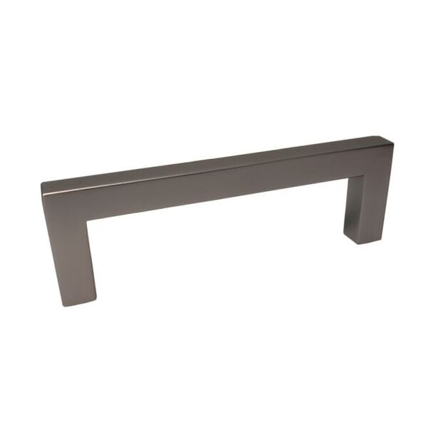 Crown 4-1/4" Modern Square Cabinet Pull with 3-3/4" Center to Center Dark Pewter Finish CHP87226DP - main